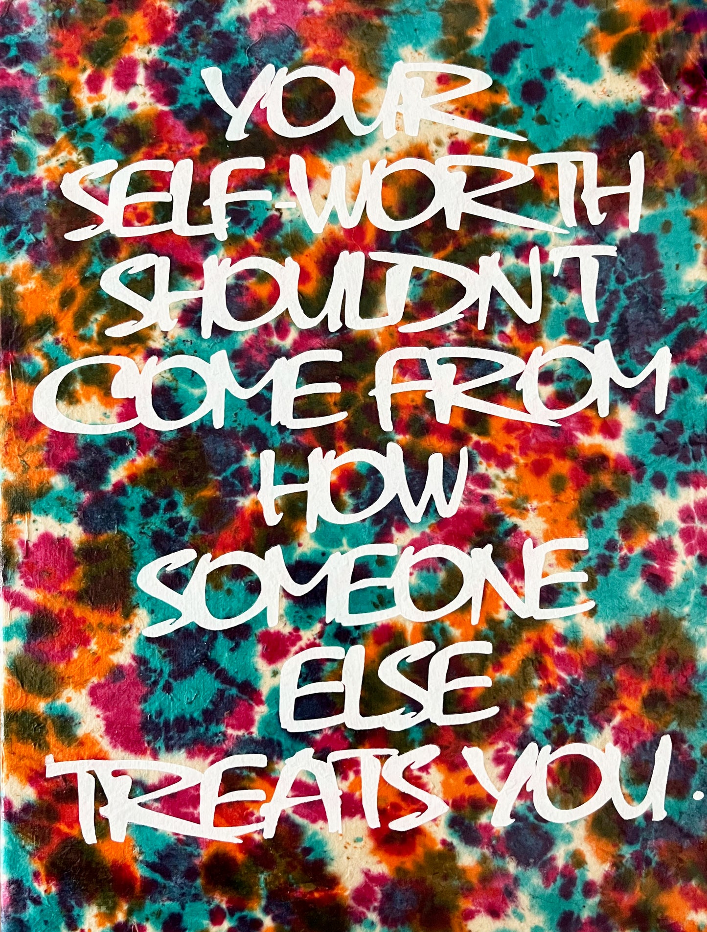 "Your Self-Worth..." Canvas's - 12 x 16