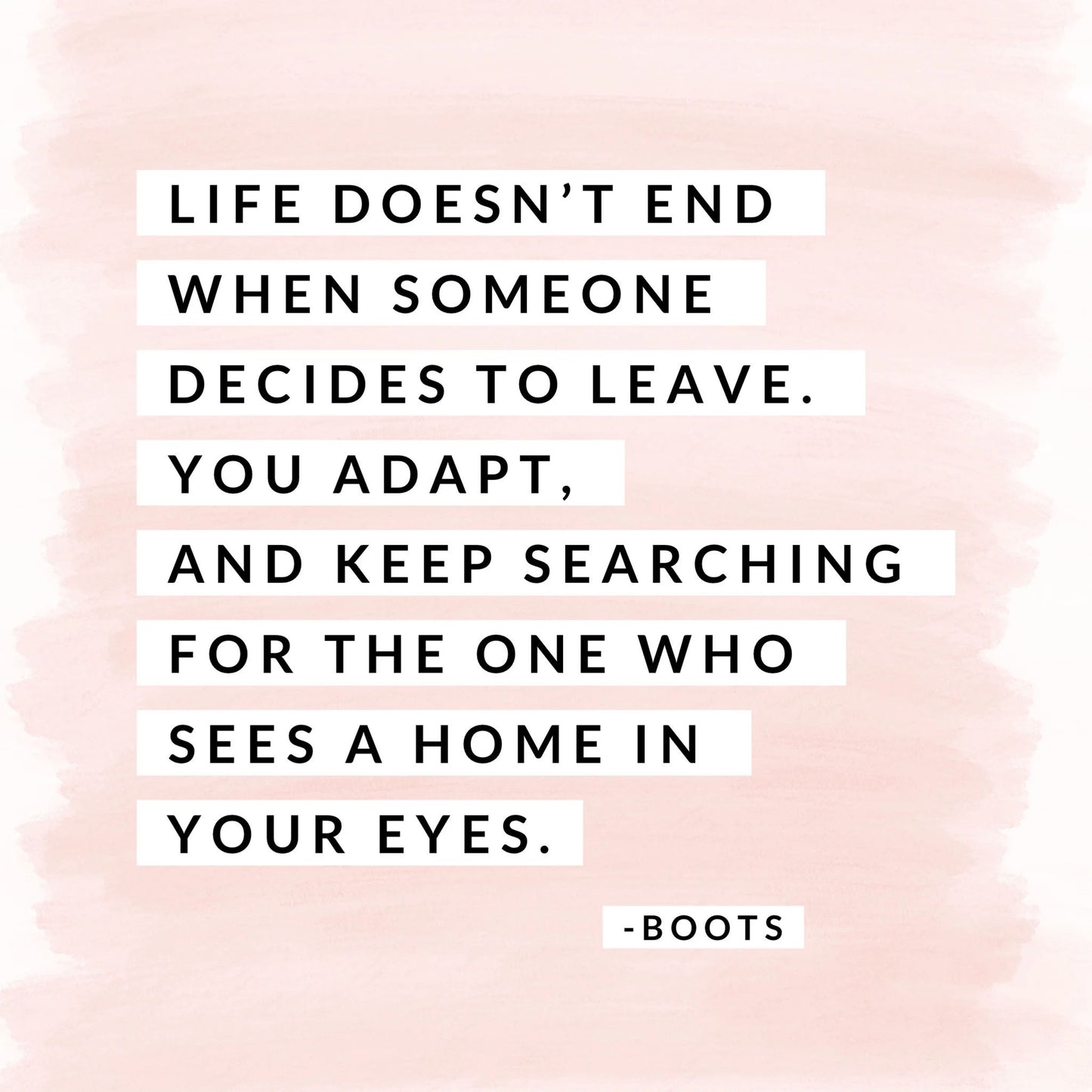 "Life Doesn't End..." Canvas