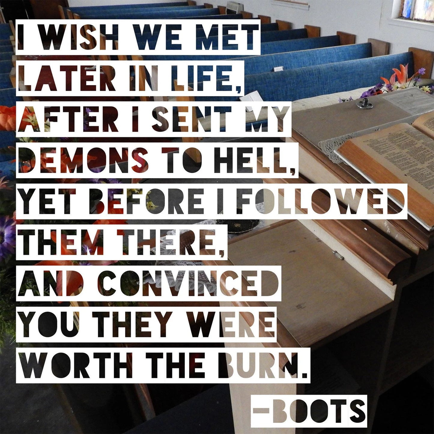 "I Wish We Met Later In Life" Canvas