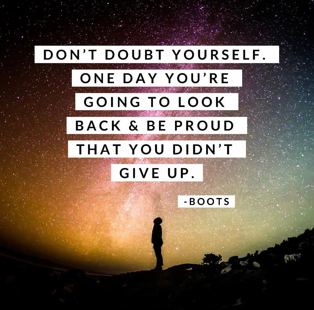 "Don't Doubt Yourself" Canvas