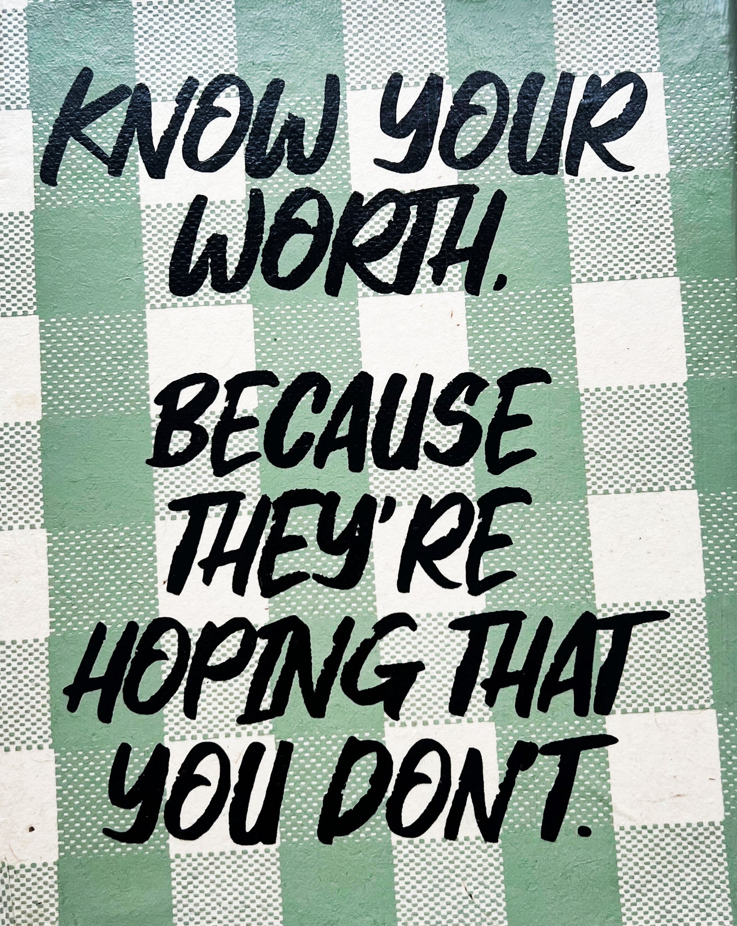 "Know Your Worth" Canvas's - 8 x 10
