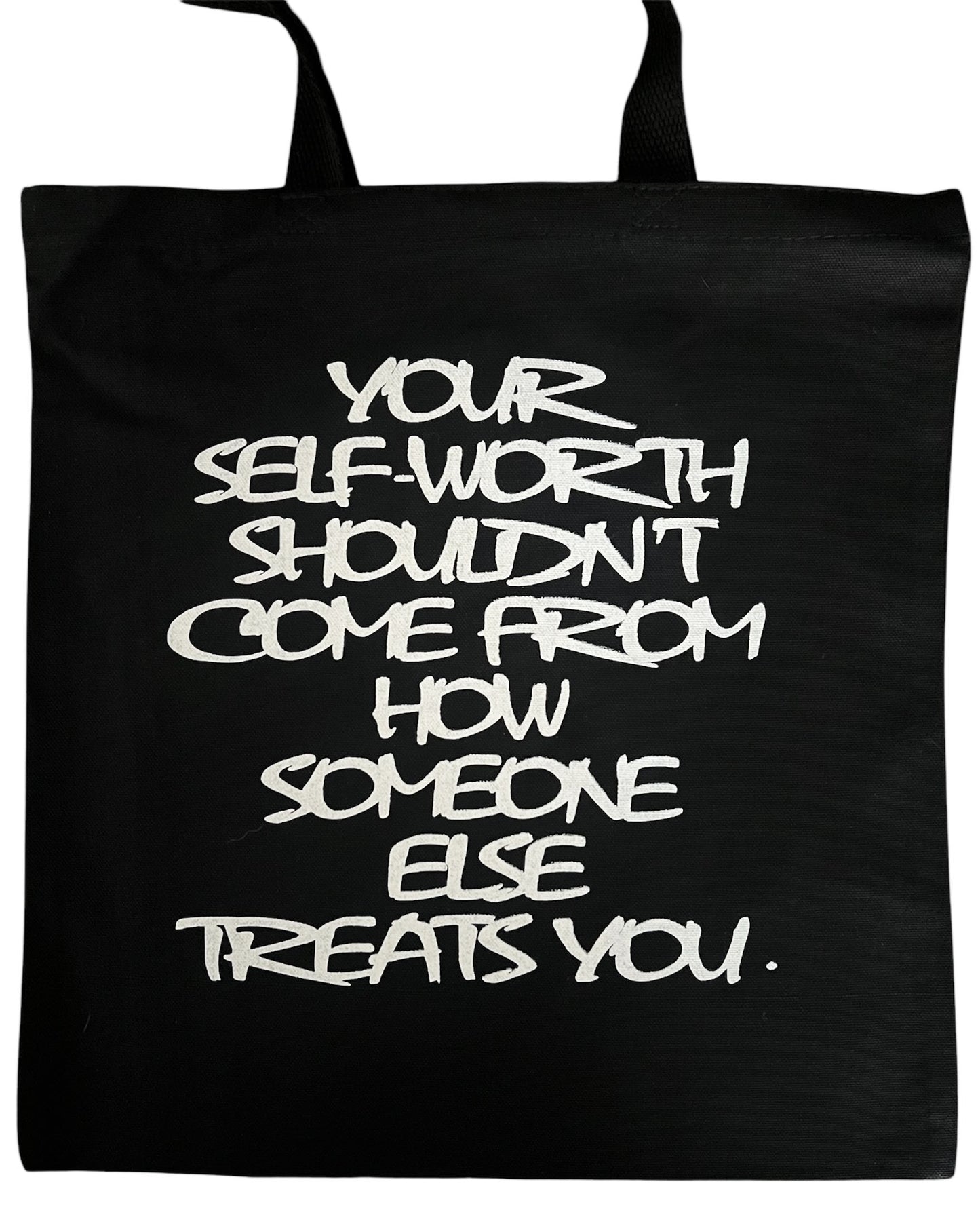"Your Self- Worth..." Canvas Tote Bag