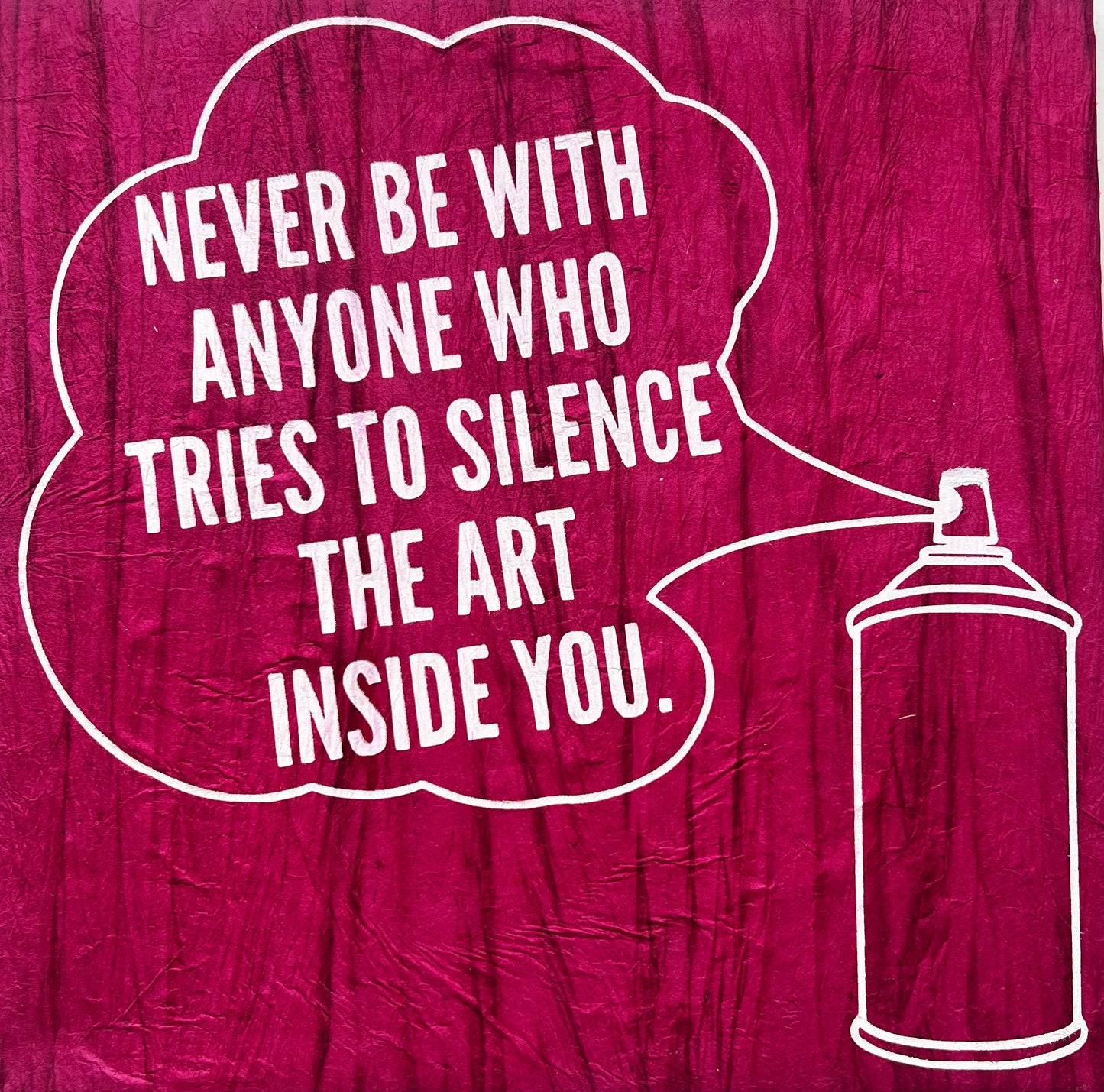 "Never Be With Anyone..." Canvas's - 12 x 12